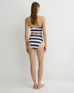 Poppy Bikini Bottom – Navy & White Stripe (Embodee™)