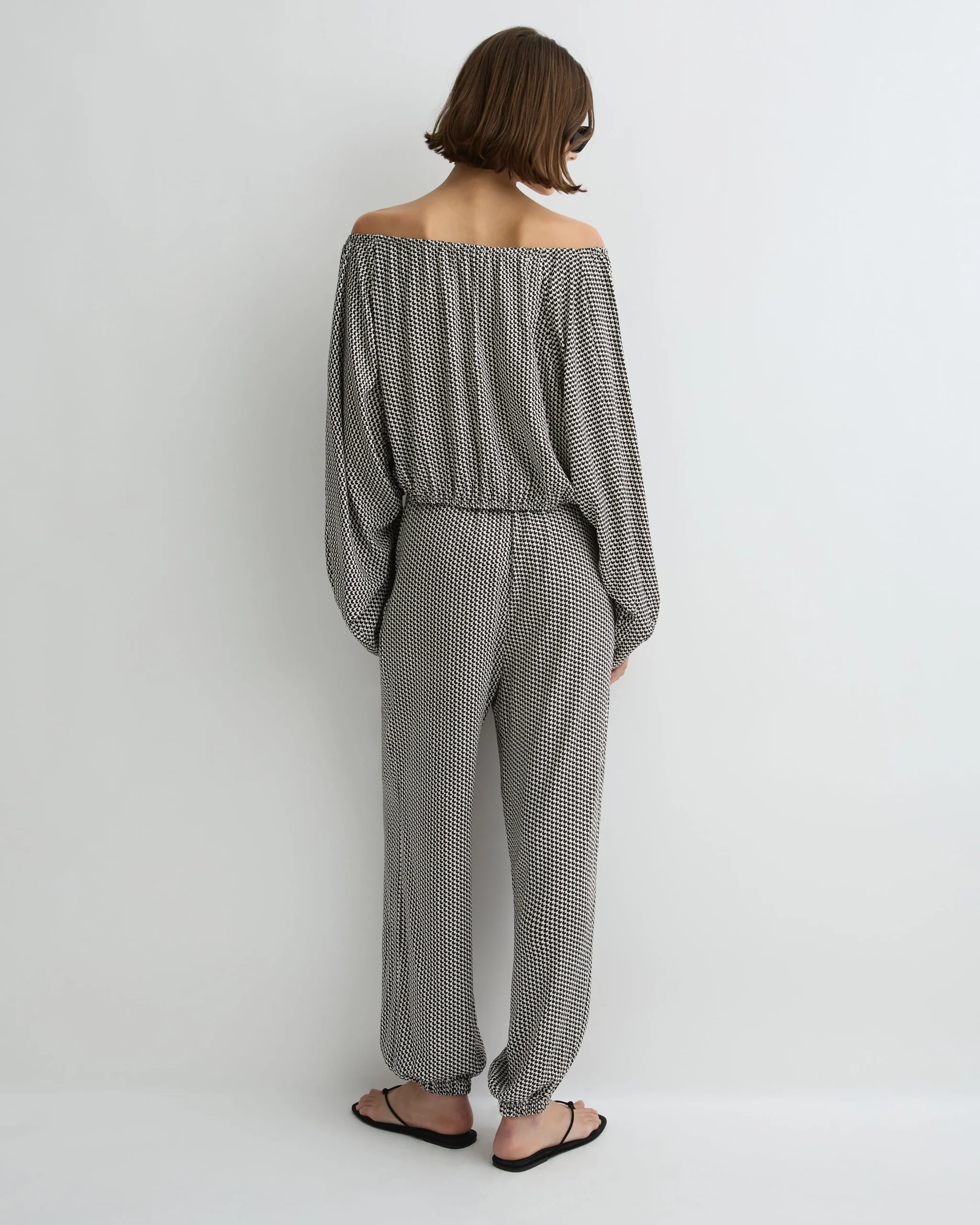 Salema Balloon Top - Mocha Dot