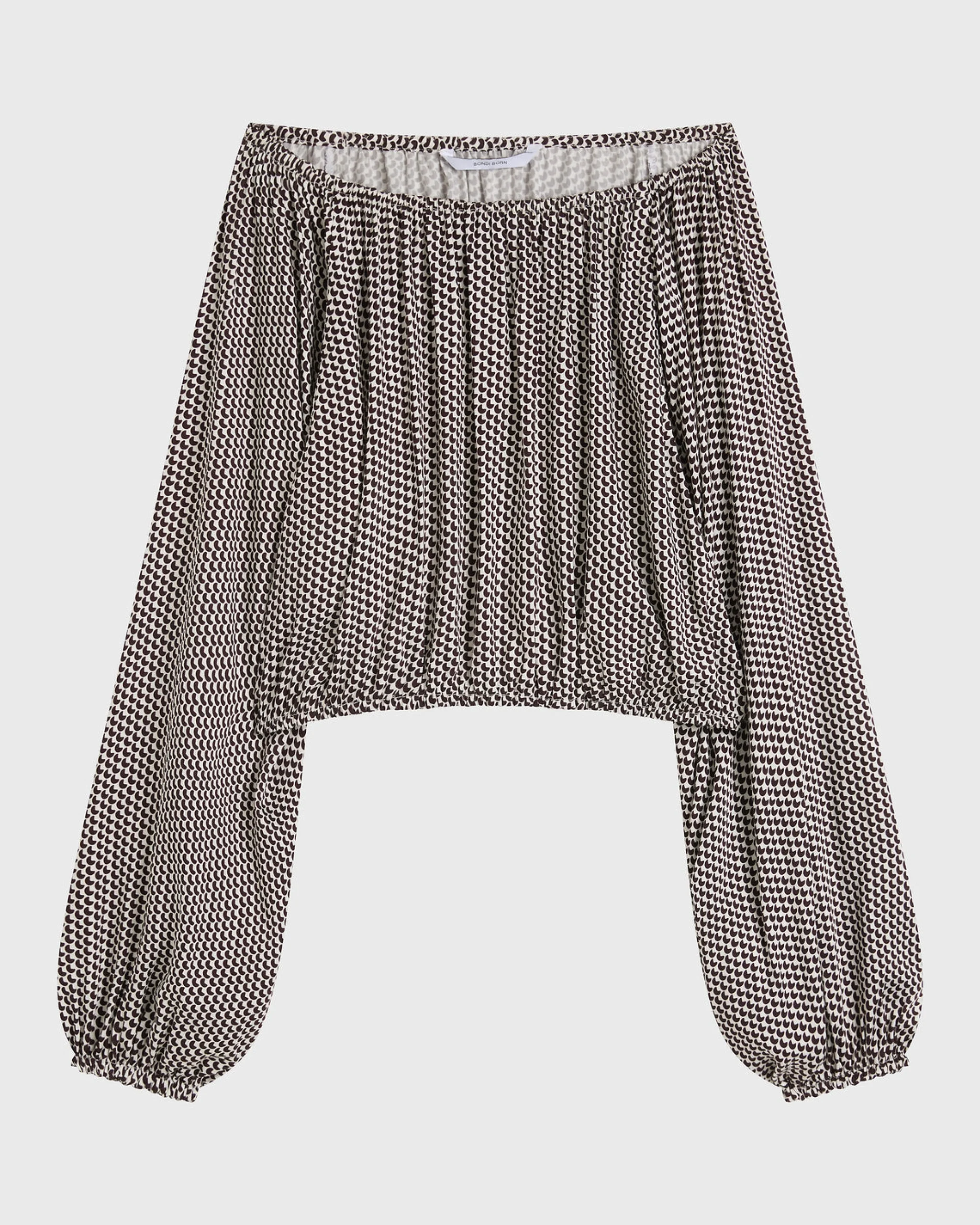 Salema Balloon Top - Mocha Dot