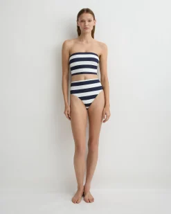Stella Bikini Top – Navy & White Stripe (Embodee™)